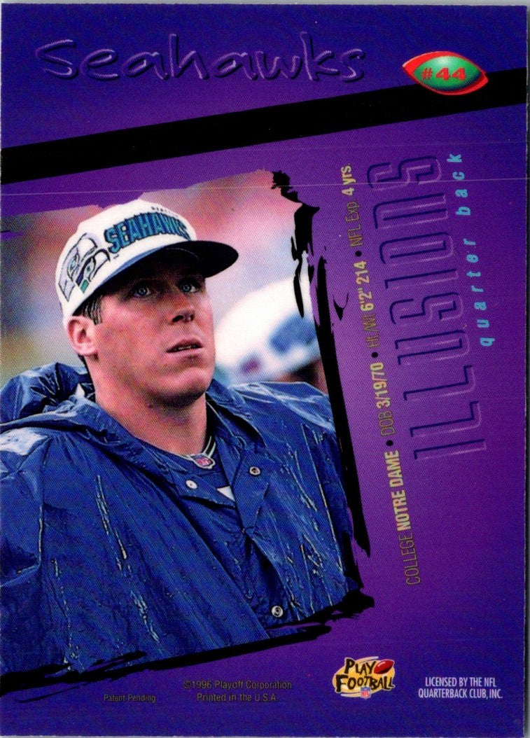 1996 Playoff Illusions Rick Mirer