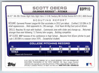 2012 Bowman Scott Oberg #BDPP113