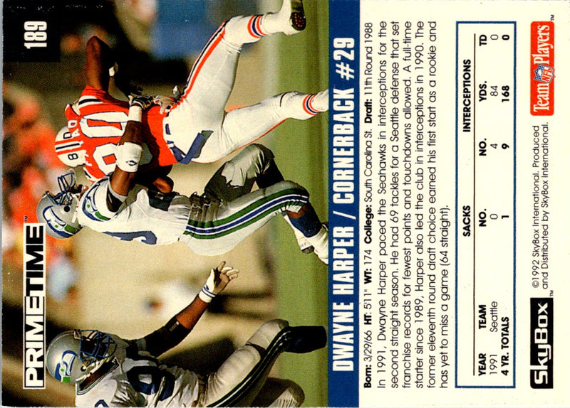 1992 Skybox Impact Dwayne Harper