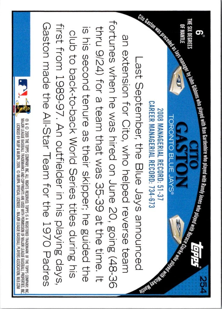 2009 Topps Cito Gaston