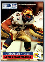 1991 Proset World League Steve Gabbard #78