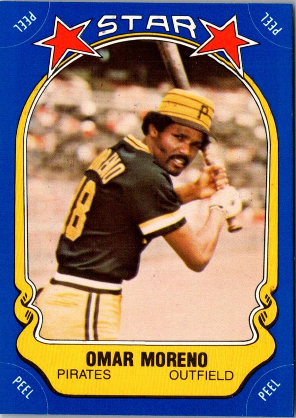 1981 Fleer Star Stickers Omar Moreno #100