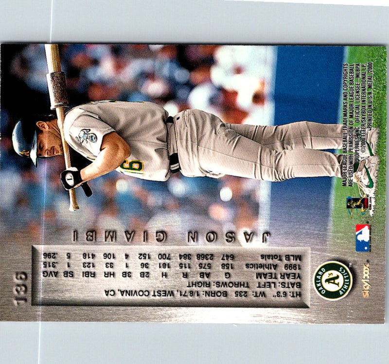 1999 Pacific Aurora Jason Giambi