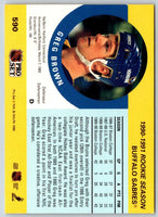 1990 Pro Set Greg Brown #590 Rookie