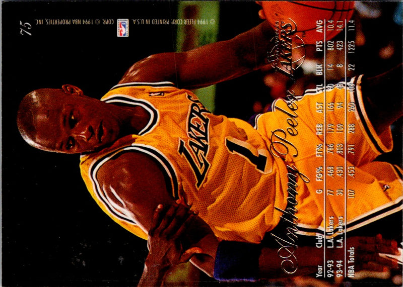 1994 Flair Anthony Peeler