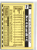 1990 Topps Tiffany Joe Girardi