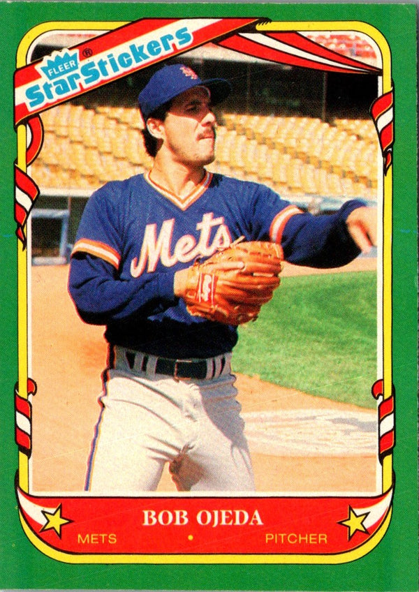 1987 Fleer Star Stickers Bob Ojeda #86