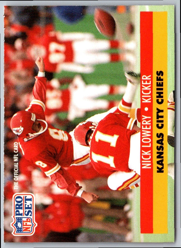 1991 Pro Set Nick Lowery #184