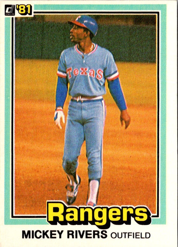 1981 Donruss Mickey Rivers #496