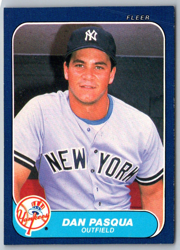 1986 Fleer Dan Pasqua #114