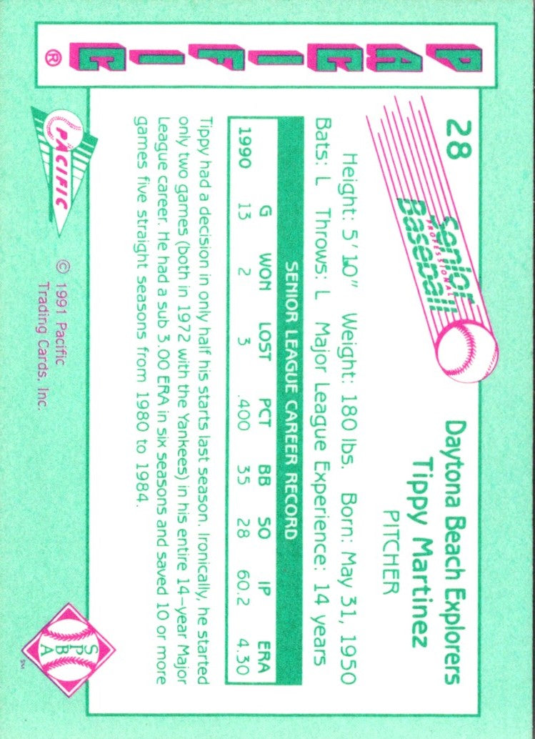 1991 Pacific Senior League Tippy Martinez
