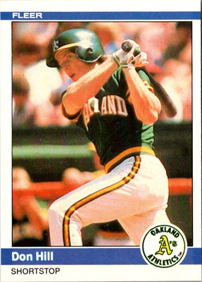 1984 Fleer Don Hill #448 Rookie