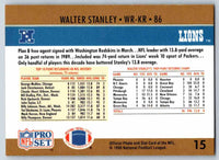 1990 Pro Set Walter Stanley #15
