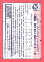 1991 Topps Traded Kirk Dressendorfer #35T Rookie