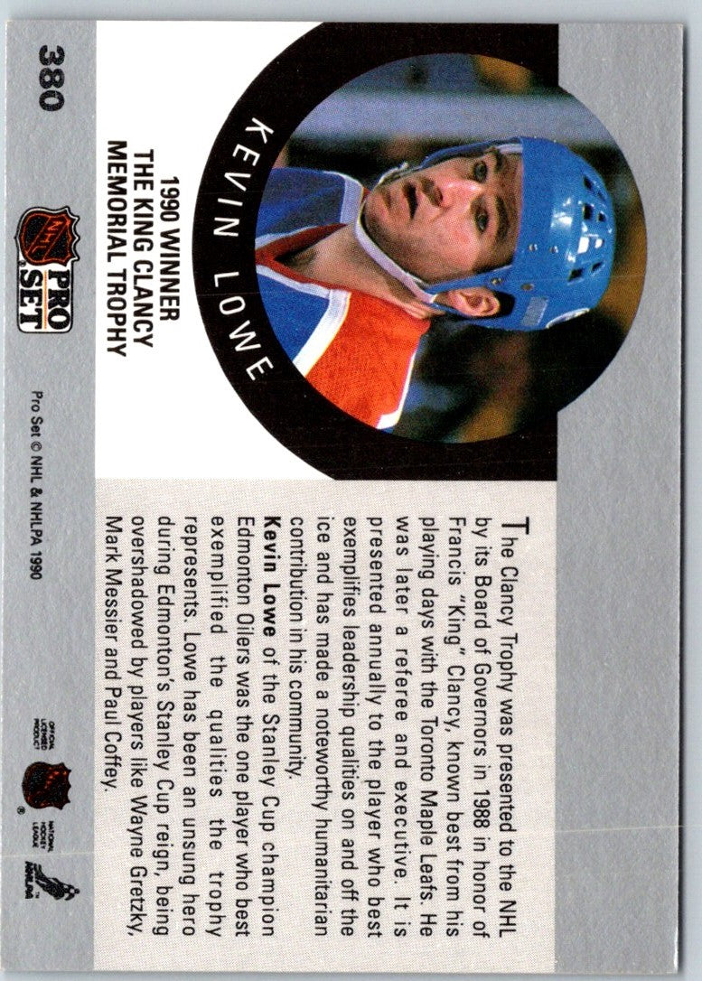 1990 Pro Set The King Clancy Memorial Trophy