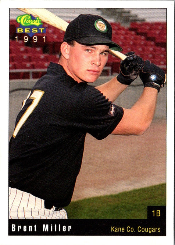 1991 Classic Best Kane County Cougars Brent Miller #18