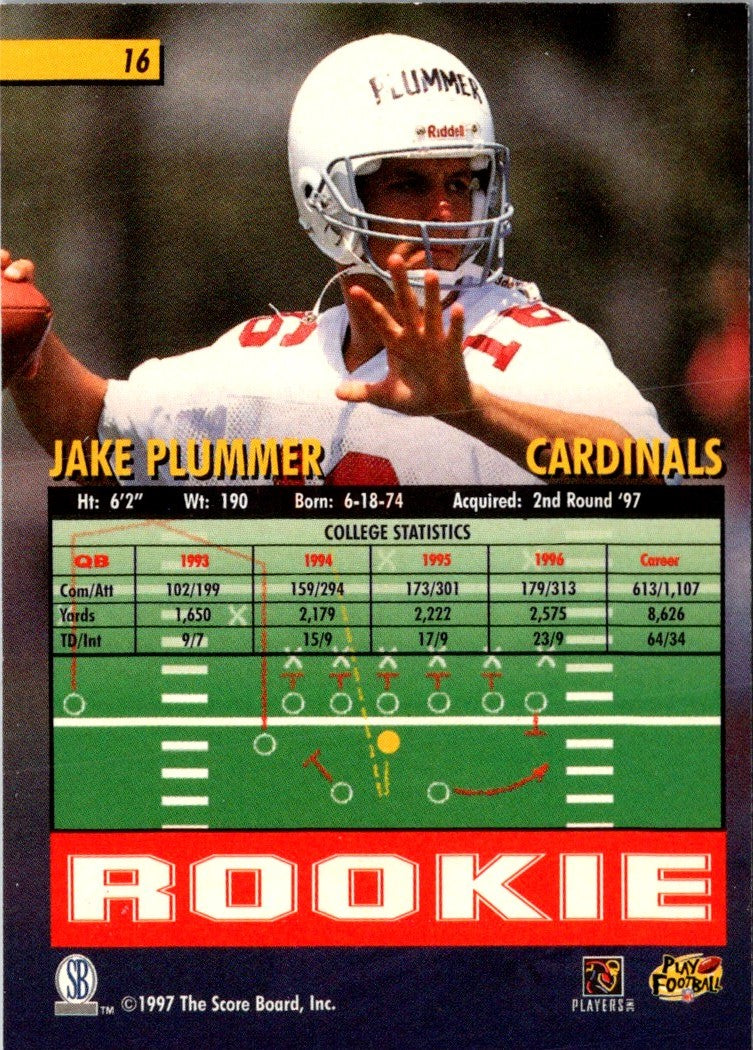 1997 Score Board Playbook Jake Plummer