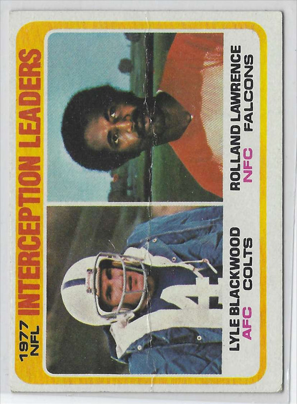 1978 Topps Lyle Blackwood/Rolland Lawrence #335 VG