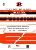 2006 Leaf Rookies & Stars Longevity Carson Palmer #21