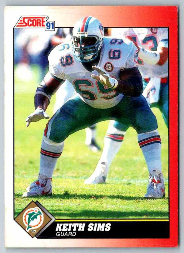 1991 Score Keith Sims #169
