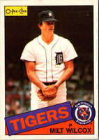 1985 O-Pee-Chee Milt Wilcox #99