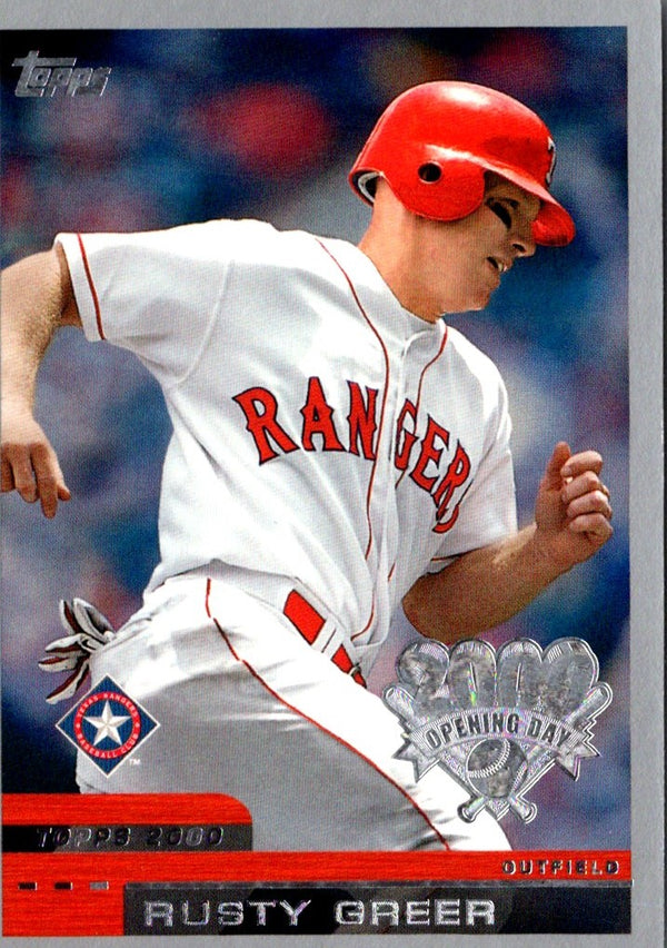 2000 Topps Opening Day Rusty Greer #144