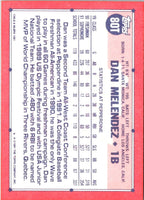 1991 Topps Traded Dan Melendez #80T Rookie