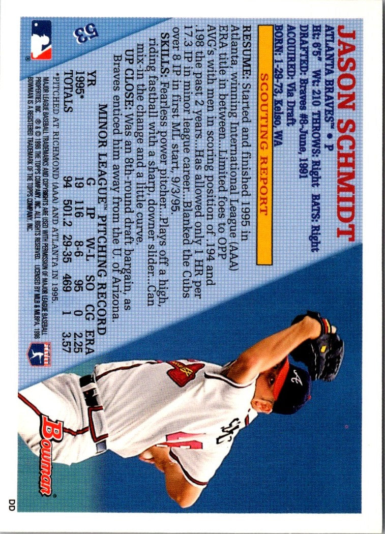 1996 Bowman Jason Schmidt