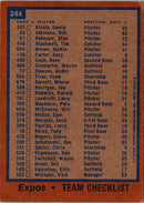 1998 Topps Team Checklist
