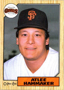 1987 O-Pee-Chee Atlee Hammaker