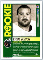 1991 Pinnacle Chris Zorich #284