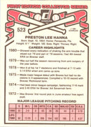 1981 Donruss Preston Hanna
