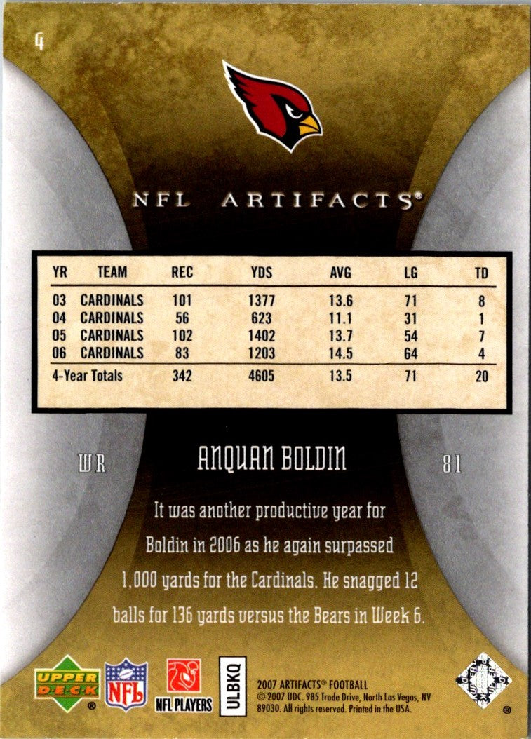 2007 Upper Deck Artifacts Anquan Boldin