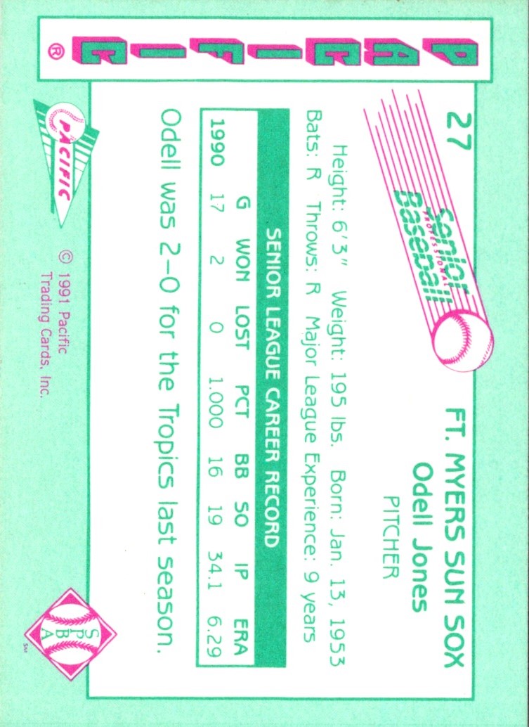 1991 Pacific Senior League Odell Jones