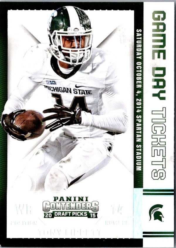 2015 Panini Contenders Draft Picks Game Day Tickets Tony Lippett #96