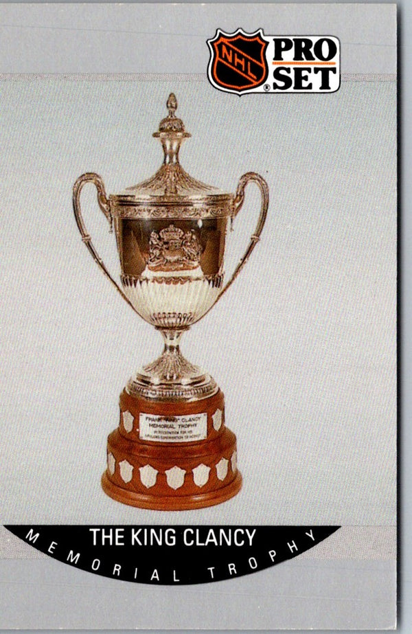 1990 Pro Set The King Clancy Memorial Trophy #380