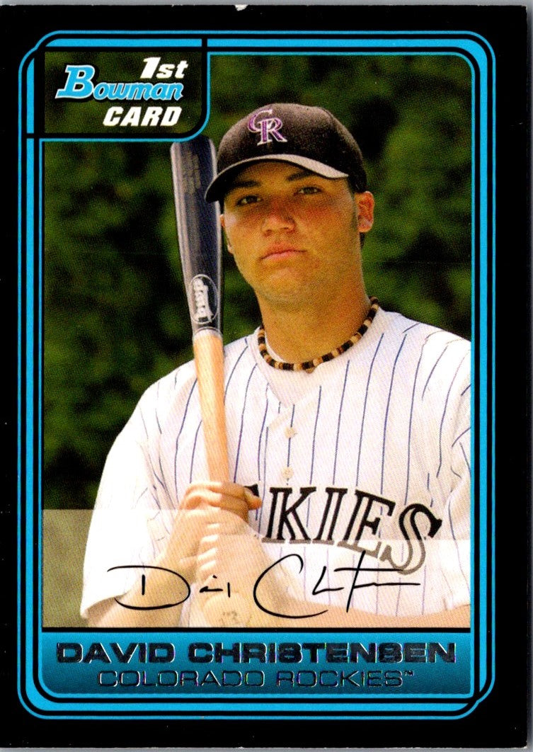 2006 Bowman Chrome Draft Picks & Prospects David Christensen