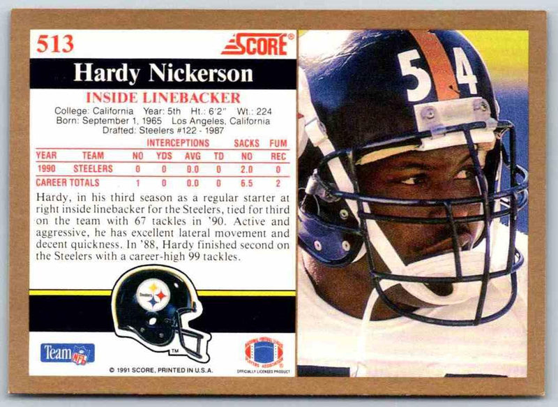 1991 Score Hardy Nickerson