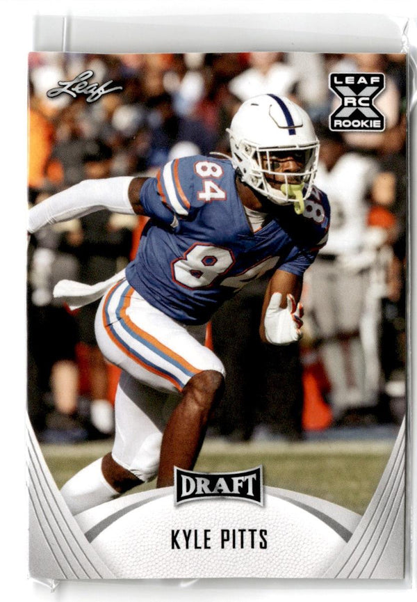 2021 Leaf Draft Autographs Blue Kyle Pitts #24