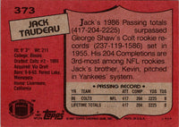 1987 Topps Jack Trudeau #373 Rookie NM+
