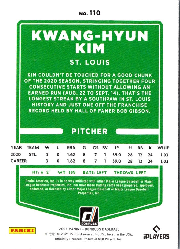 2021 Donruss Kwang-Hyun Kim