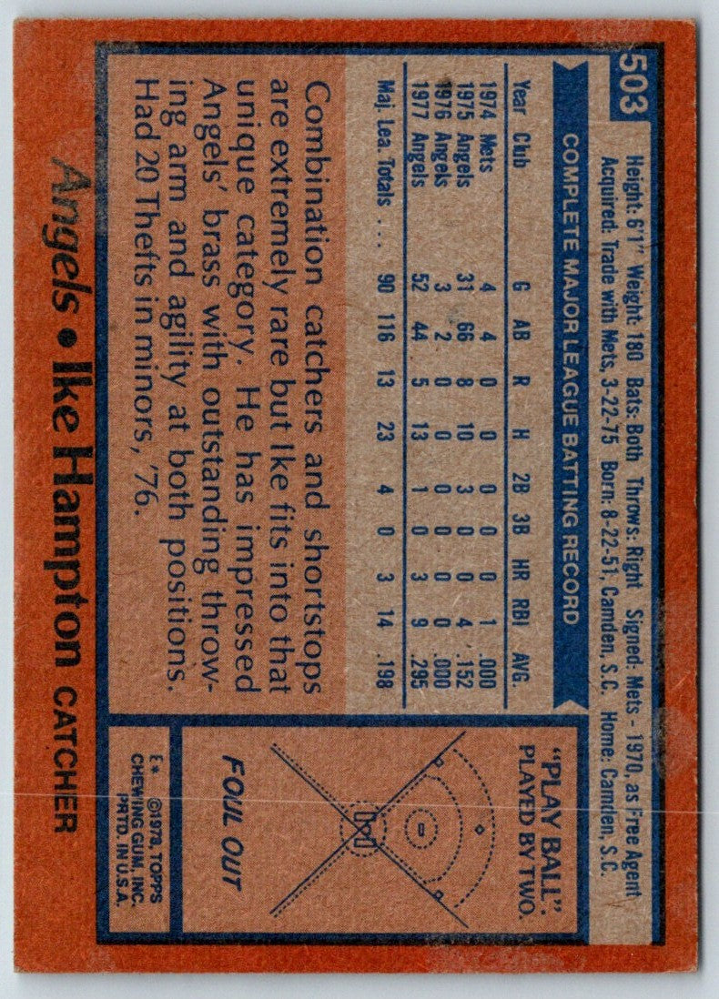 1978 Topps Ike Hampton