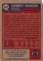 1985 Topps Sammy Winder #247