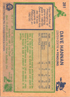 1983 O-Pee-Chee Dave Hannan #281 Rookie