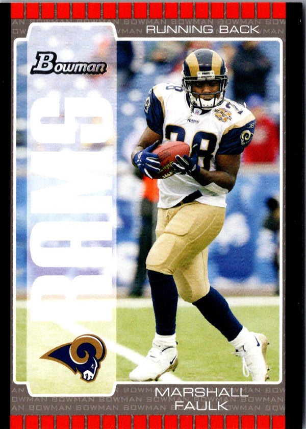 2005 Bowman Marshall Faulk #25