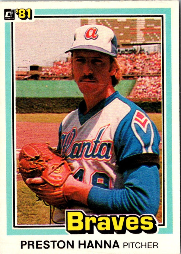 1981 Donruss Preston Hanna #523