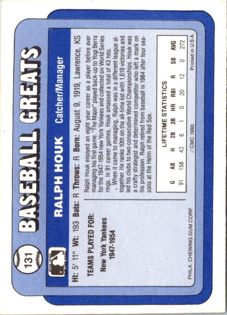 1990 Swell Baseball Greats Ralph Houk