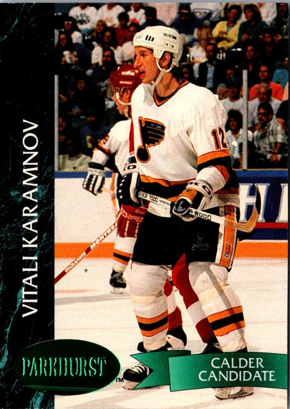 1992 Parkhurst Emerald Ice Vitali Karamnov #387