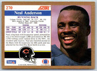 1991 Score Neal Anderson #270