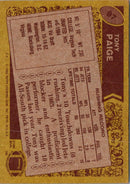 1986 Topps Tony Paige